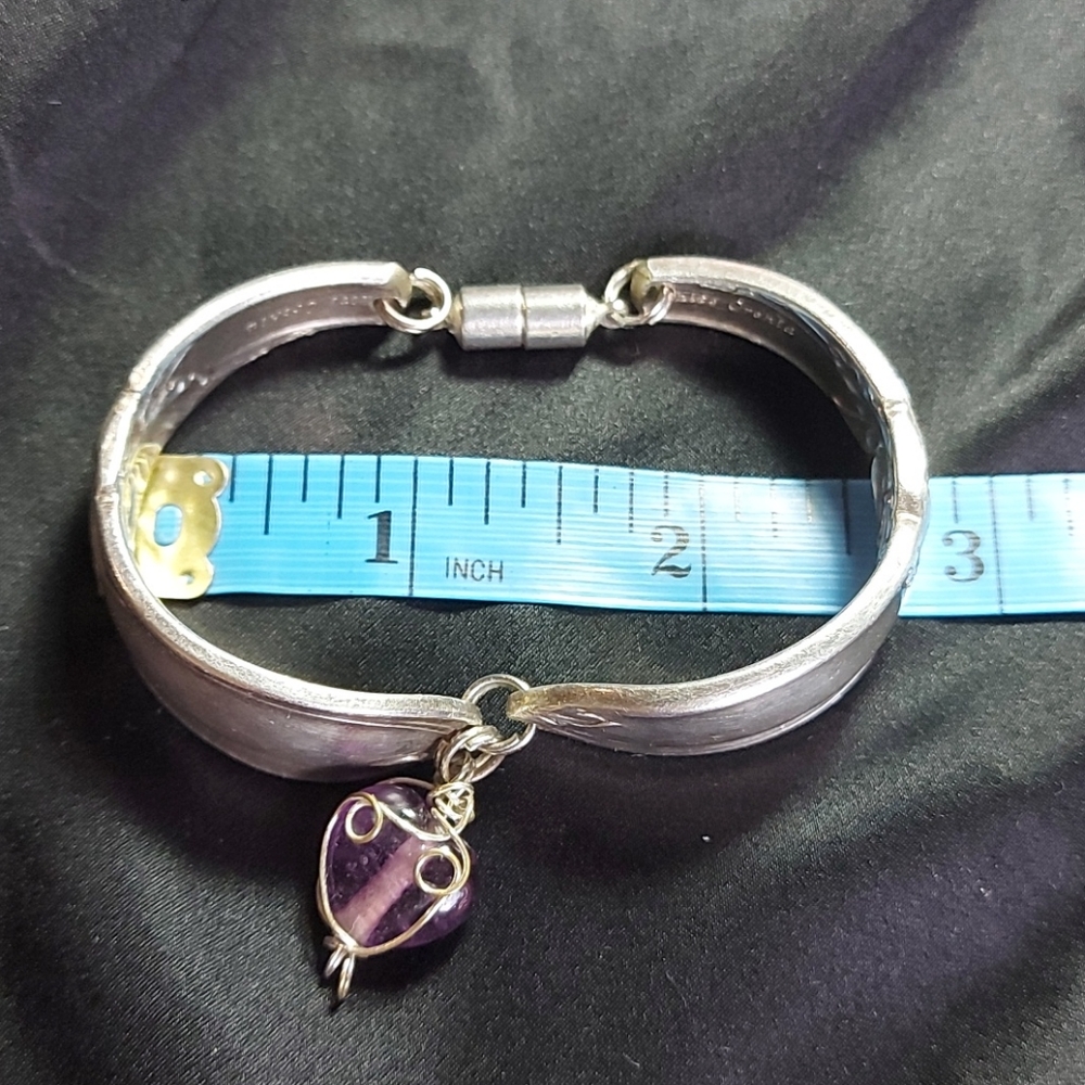 Vintage Artisan Bracelet made from Silver Flatwear - Picture 12 of 16
